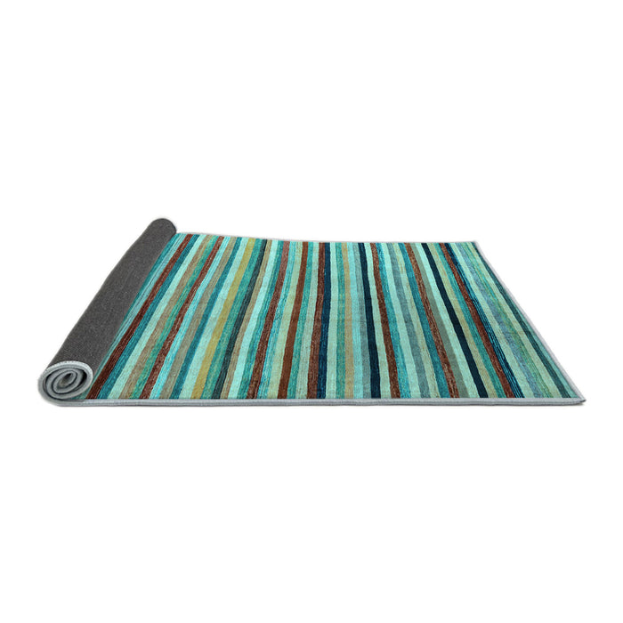 Sideview of Abstract Light Blue Modern Rug, abs4126lblu