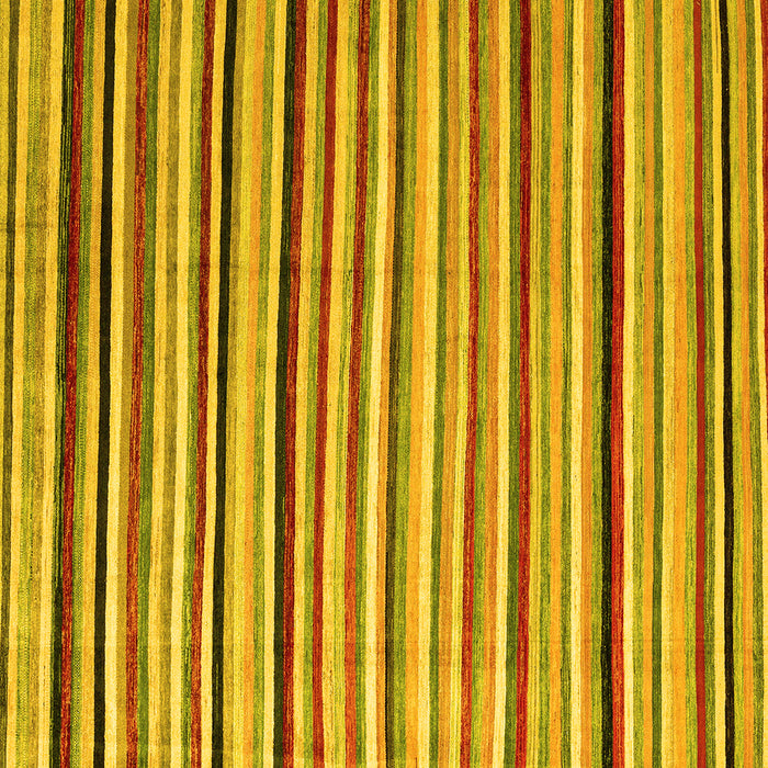 Square Machine Washable Abstract Yellow Modern Rug, wshabs4126yw