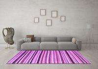 Machine Washable Abstract Purple Modern Rug, wshabs4126pur