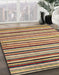 Abstract Brownish Green Modern Rug in Family Room, abs4126