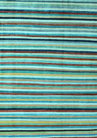 Abstract Light Blue Modern Rug, abs4126lblu