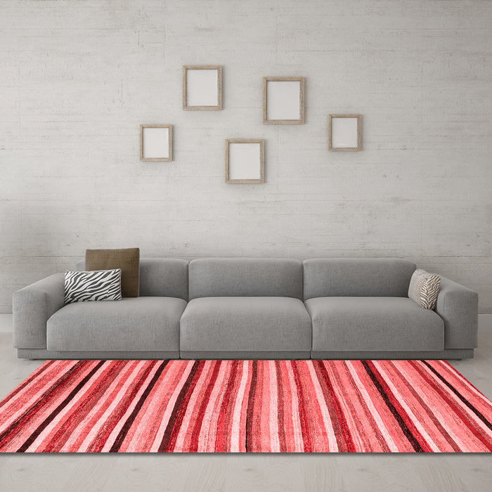 Modern Red Washable Rugs
