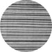 Round Abstract Gray Modern Rug, abs4126gry