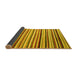 Sideview of Abstract Yellow Modern Rug, abs4126yw