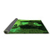 Sideview of Abstract Green Modern Rug, abs4127grn