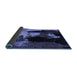 Sideview of Abstract Blue Modern Rug, abs4127blu