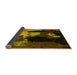 Sideview of Abstract Yellow Modern Rug, abs4127yw