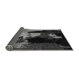 Sideview of Abstract Gray Modern Rug, abs4127gry