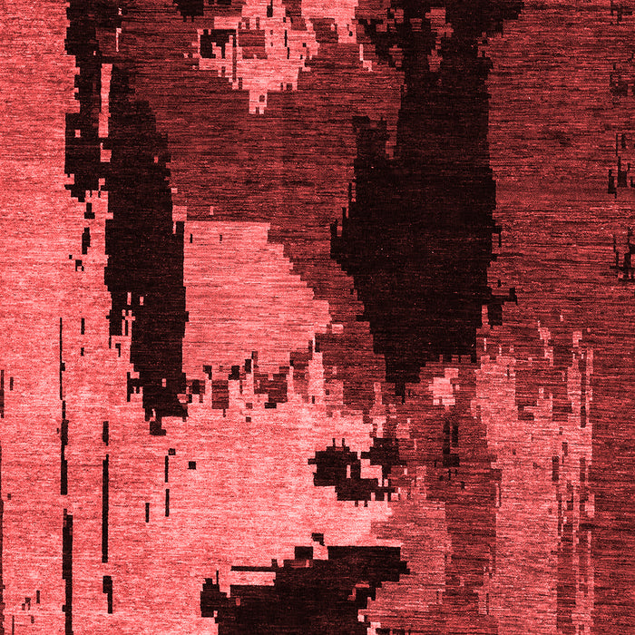 Abstract Red Modern Area Rugs