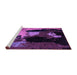 Sideview of Machine Washable Abstract Purple Modern Area Rugs, wshabs4127pur