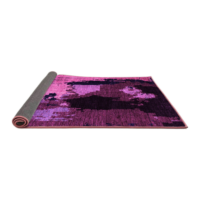 Sideview of Abstract Pink Modern Rug, abs4127pnk