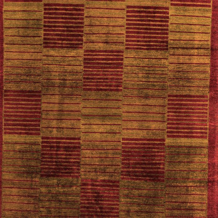 Machine Washable Abstract Orange Modern Area Rugs, wshabs4128org