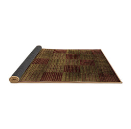 Sideview of Abstract Brown Modern Rug, abs4128brn
