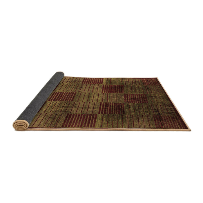Sideview of Abstract Brown Modern Rug, abs4128brn