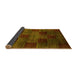 Sideview of Abstract Yellow Modern Rug, abs4128yw