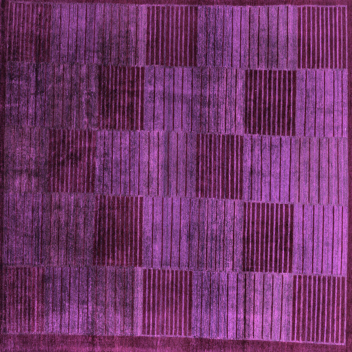 Square Abstract Purple Modern Rug, abs4128pur