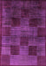 Machine Washable Abstract Purple Modern Area Rugs, wshabs4128pur