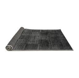 Sideview of Abstract Gray Modern Rug, abs4128gry