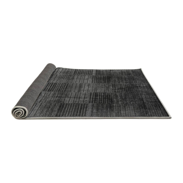 Sideview of Abstract Gray Modern Rug, abs4128gry