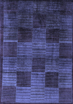 Abstract Blue Modern Rug, abs4128blu
