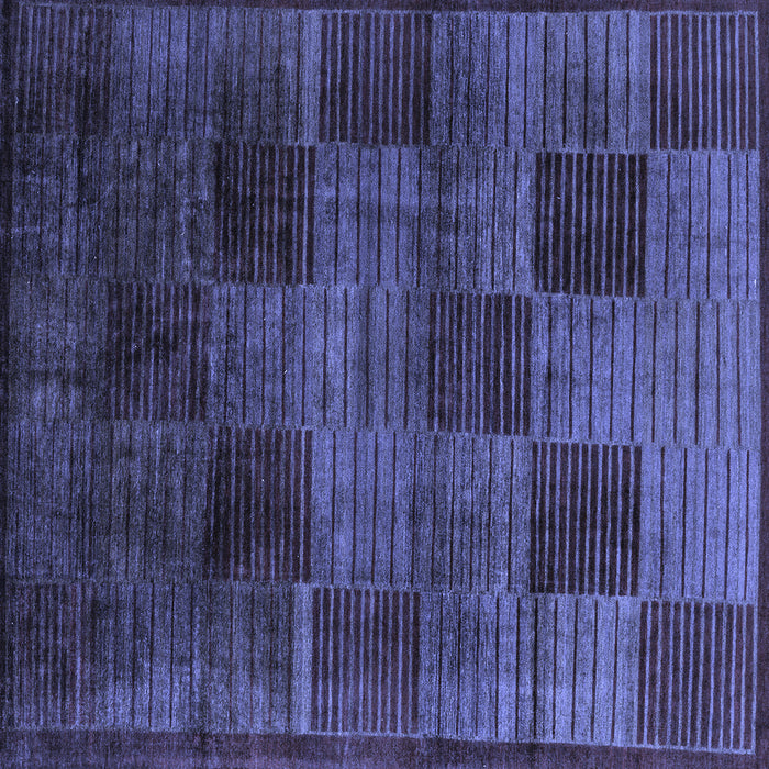 Square Abstract Blue Modern Rug, abs4128blu