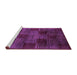 Sideview of Machine Washable Abstract Purple Modern Area Rugs, wshabs4128pur