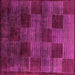 Square Abstract Pink Modern Rug, abs4128pnk