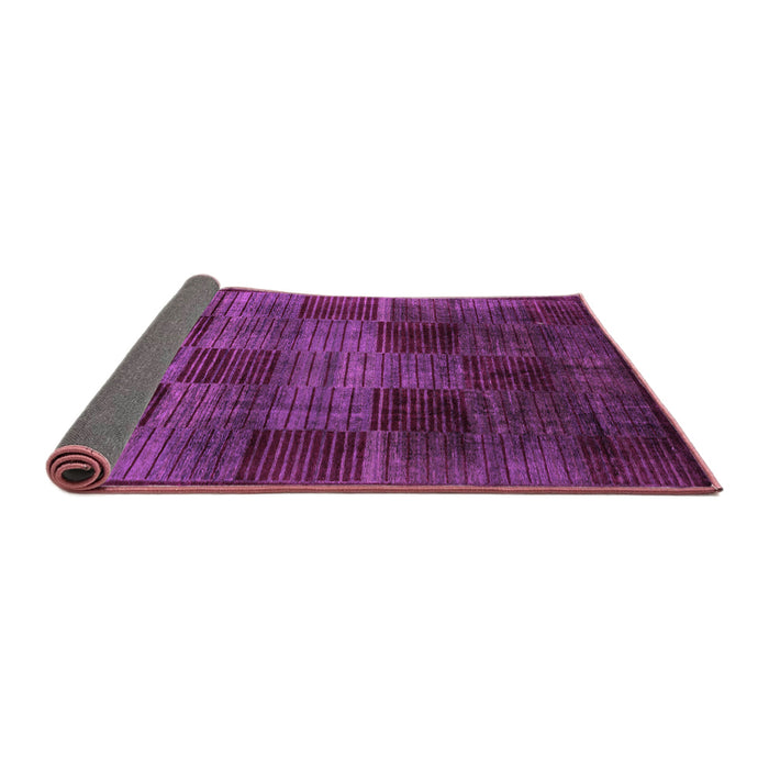 Sideview of Abstract Purple Modern Rug, abs4128pur