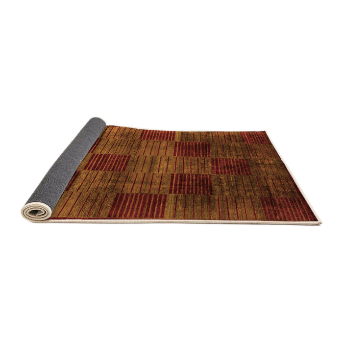 Sideview of Abstract Orange Modern Rug, abs4128org