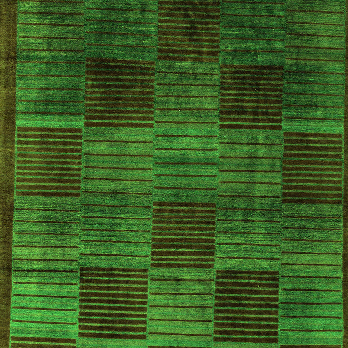 Abstract Green Modern Rug, abs4128grn