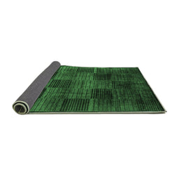 Sideview of Abstract Emerald Green Modern Rug, abs4128emgrn