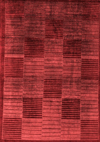 Abstract Red Modern Rug, abs4128red