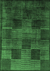 Abstract Emerald Green Modern Rug, abs4128emgrn