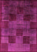 Machine Washable Abstract Pink Modern Rug, wshabs4128pnk