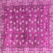 Square Oriental Pink Traditional Rug, abs4129pnk