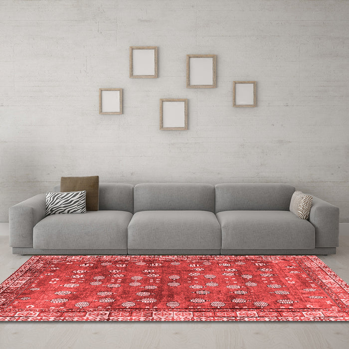 Traditional Red Washable Rugs