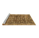 Sideview of Machine Washable Oriental Brown Traditional Rug, wshabs4129brn