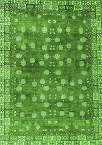 Oriental Green Traditional Rug, abs4129grn