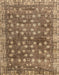 Abstract Saddle Brown Oriental Rug, abs4129