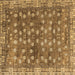 Square Oriental Brown Traditional Rug, abs4129brn