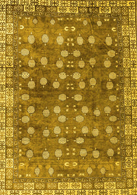 Oriental Yellow Traditional Rug, abs4129yw