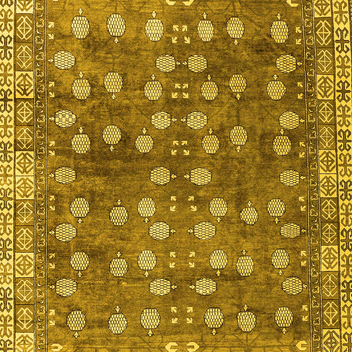 Oriental Yellow Traditional Rug, abs4129yw