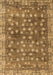 Machine Washable Oriental Brown Traditional Rug, wshabs4129brn