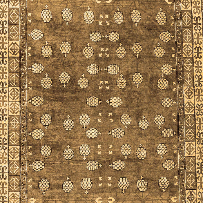 Machine Washable Oriental Brown Traditional Rug, wshabs4129brn