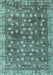 Oriental Light Blue Traditional Rug, abs4129lblu