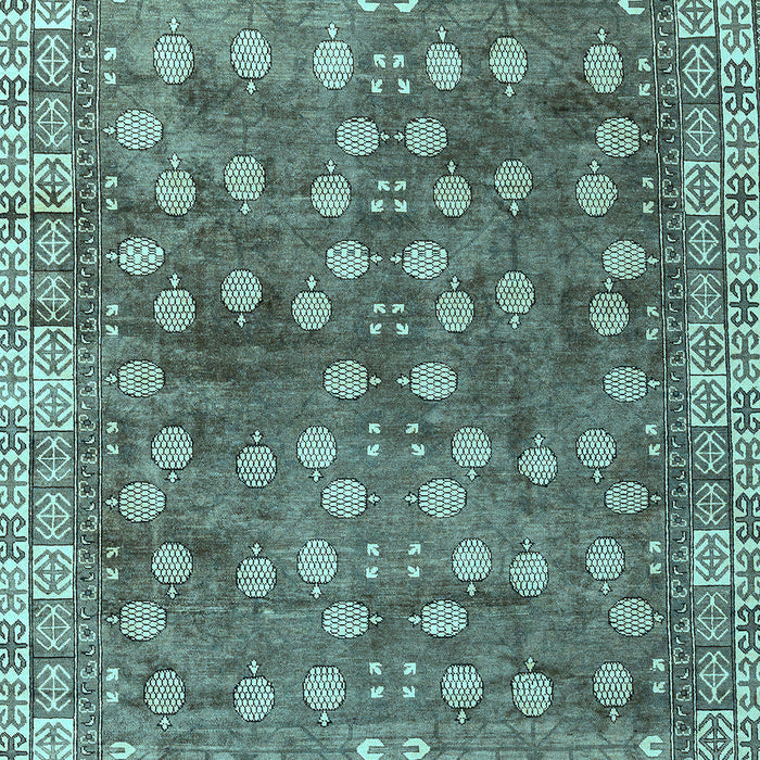 Oriental Light Blue Traditional Rug, abs4129lblu
