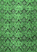 Machine Washable Abstract Emerald Green Modern Area Rugs, wshabs412emgrn