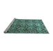 Sideview of Machine Washable Abstract Light Blue Modern Rug, wshabs412lblu