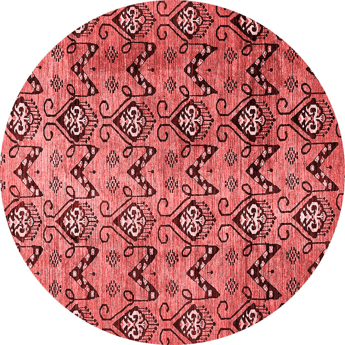 Machine Washable Abstract Red Modern Rug, wshabs412red