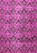 Machine Washable Abstract Pink Modern Rug, wshabs412pnk